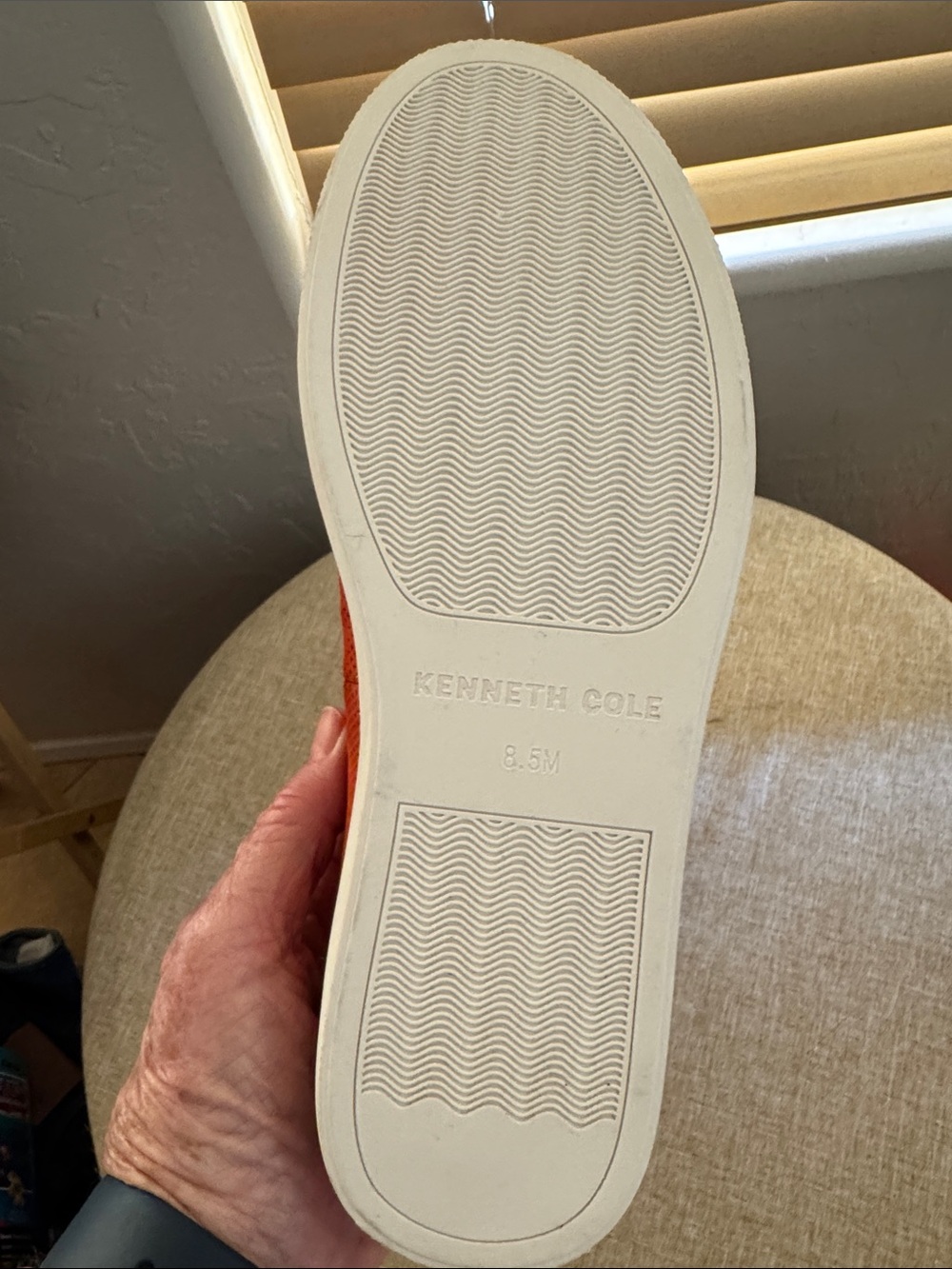 Kenneth Cole Coral Orange Mesh‎ Slip-On Flats SZ 8.5 - Picture 4 of 5